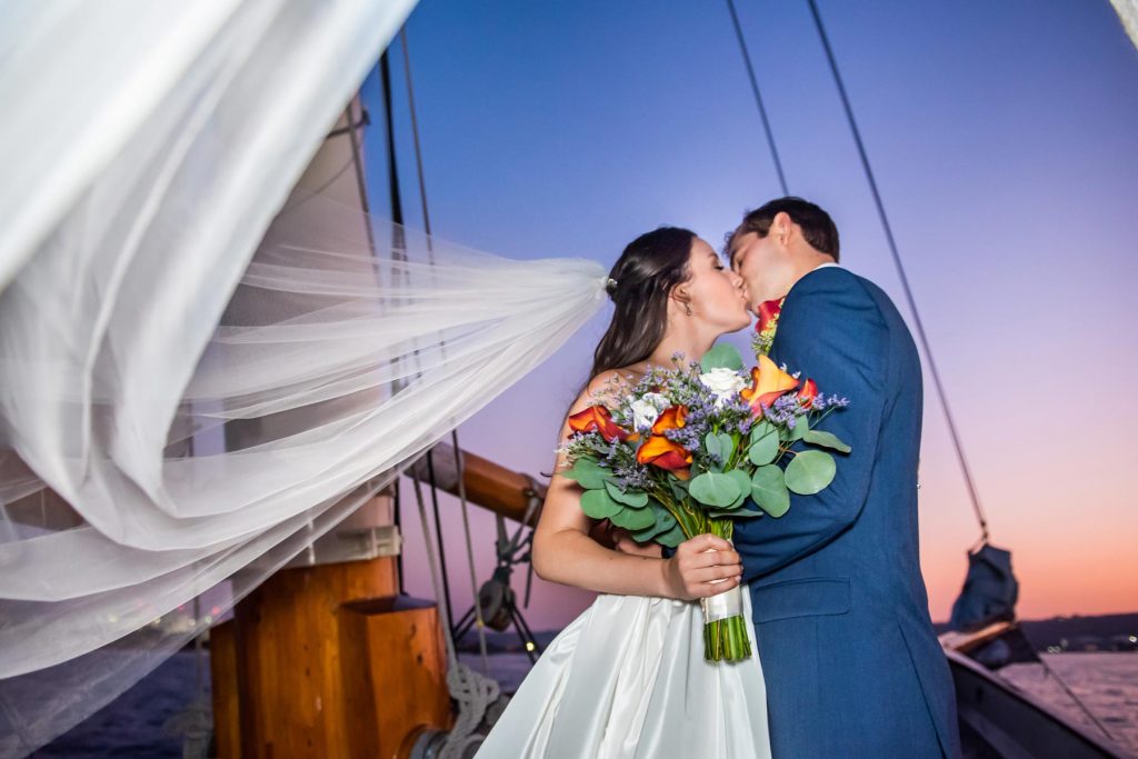 small wedding on yacht san diego